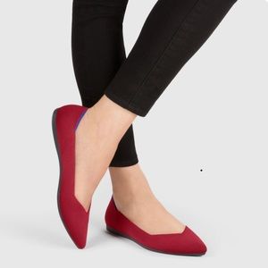 Rothy’s Chili Red Point Flats 8.5